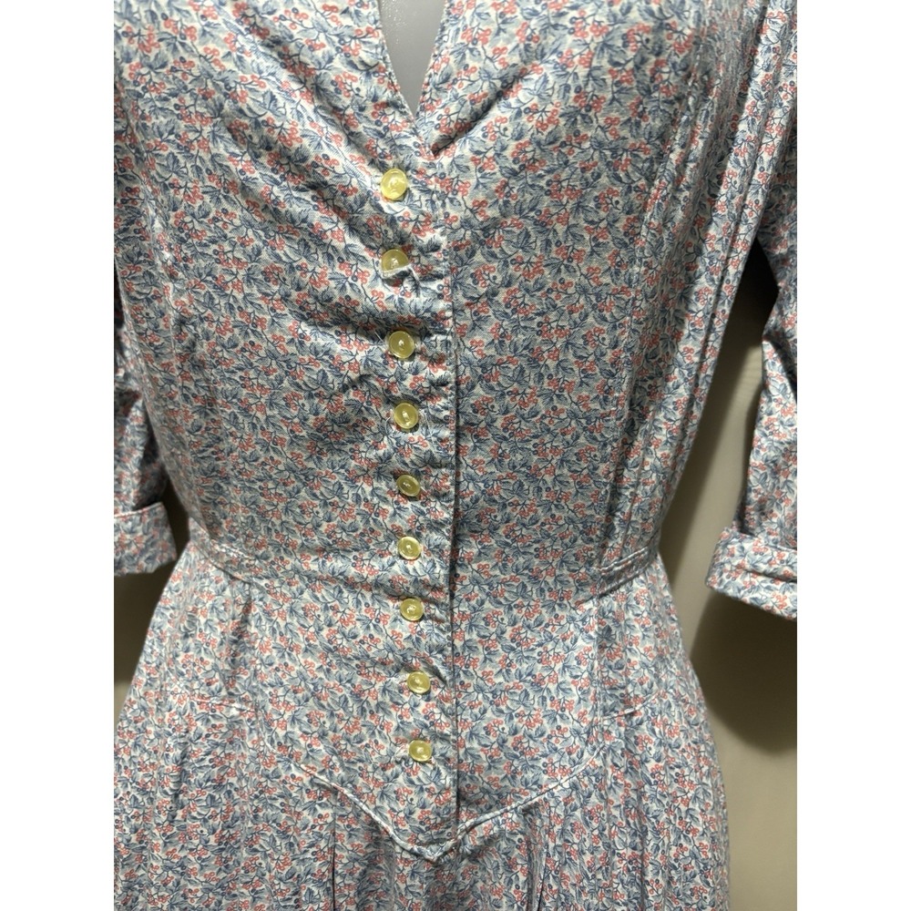 Vintage Clues Collection Floral Cottagecore Feminine Dress 9-10 - Picture 9 of 12